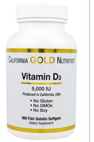 California Gold Nutrition, Vitamina D3, 90 Cáp Gelatinosas