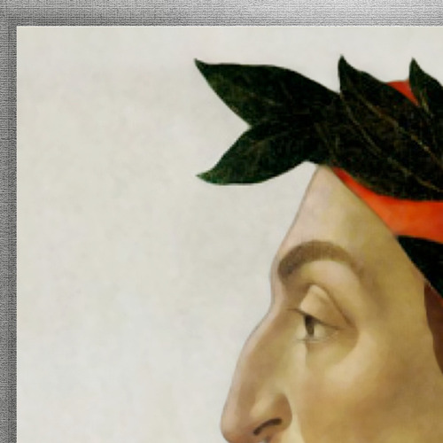 Cuadro Retrato De Dante De Sandro Botticelli - 1495