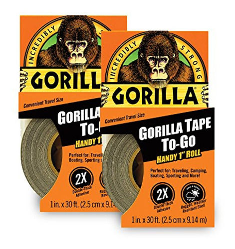 Cinta Refletante Gorilla Tape, Mini Duct Tape To-go, 1  X 10