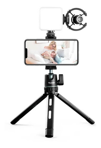 Tripé Para Celular E Câmeras Dslr Com Estrutura Em Alumínio