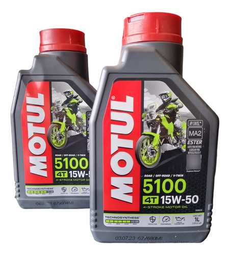 Aceite Motul 5100 15w50 Pack X2