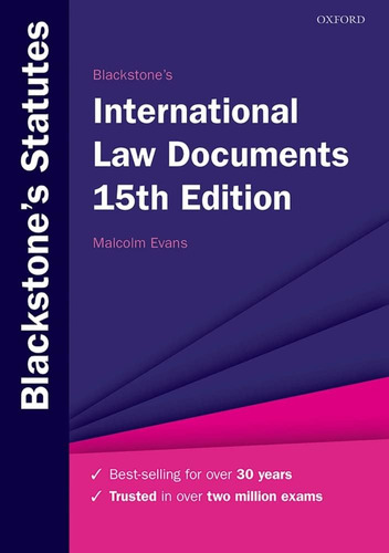 Libro:  Blackstoneøs International Law Documents