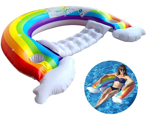 Inflable Para Piscina , ,  Con 2 Soportes Para Tazas (58 Flb