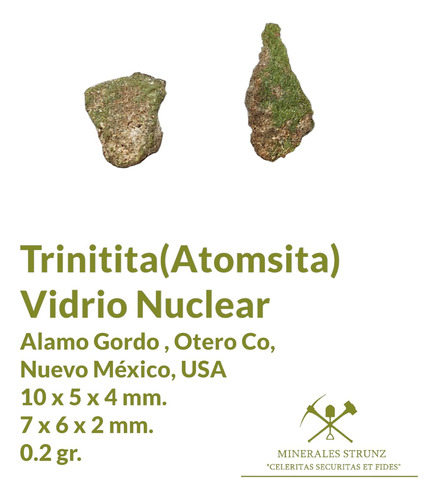 Mineral Uranio Prueba Nuclear Trinity, Trinitite (atomsita) 