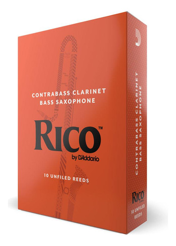 Palheta Clarineta Contrabaixo 2.0 (10 Peças) D'addario Rico