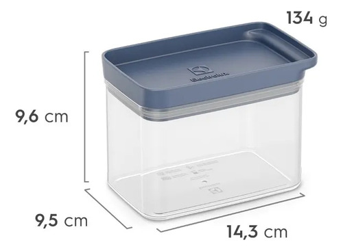 Pote Hermético Organizador Electrolux Experience Empilhável Modular 0,85L
