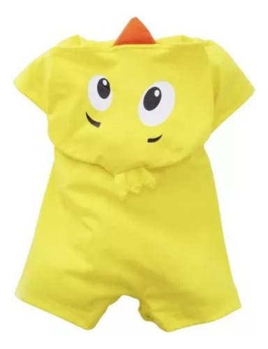 Macacão Fantasia Pintinho Amarelinho Piu Piu Piu Piu 4 Anos