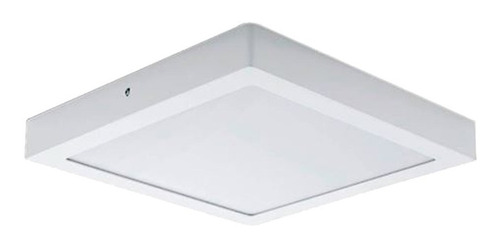 Plafon Panel Aplicar Led 24w  30cm  Redondo-cuadrado X 5u