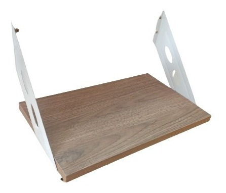 Imagen 4 de 6 de Estante Melamina 80x40 Con Mensulas Laterales
