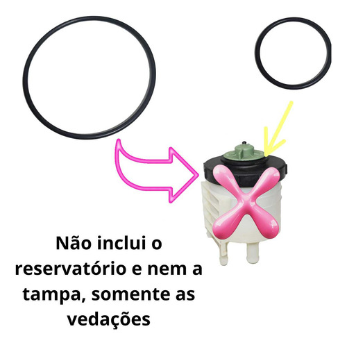 2 Anéis Tampa Reservatório Direção Hidr. Parati G3 1996a2014