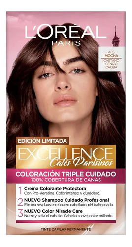 Loreal Tinte Permanente Dama Imedia Excellence 4.15 Mocha