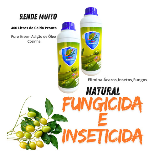 Óleo De Neem Nim Concentrado Puro Extrato 1 + Pulverizador