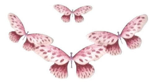 16 Mariposas Comestibles Rojas Para Decoración De Postres