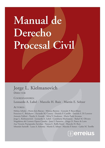 Manual De Derecho Procesal Civil - Kielmanovich, Jorge L