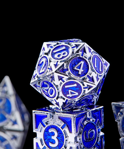 Rule Dice Conjunto De Dados De Metal Para Dnd Dungeons And
