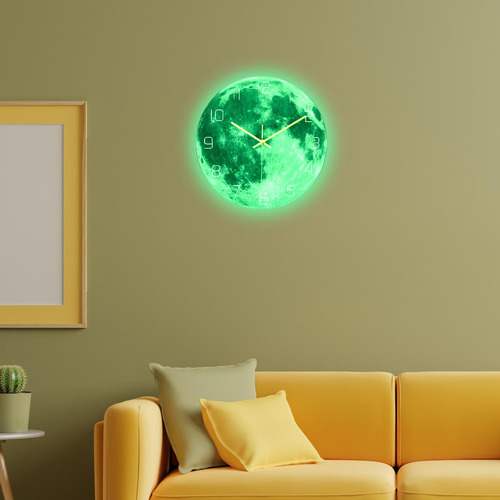 Reloj De Pared Luminoso De 12 Pulgadas Relojes Decorativos