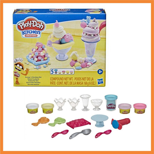 Helado Play-doh Crazy - Hasbro E7275/E7253