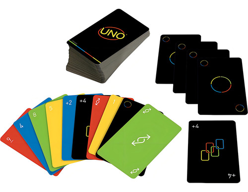 Juego De Cartas Uno Minimalista De 2 A 10 Jugadores
