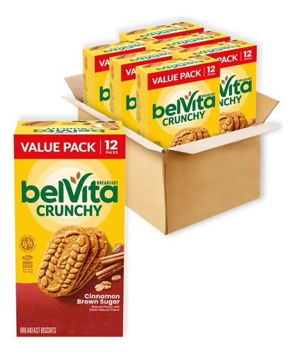 Belvita Galletas De Desayuno De Azucar Morena De Canela, 6 C