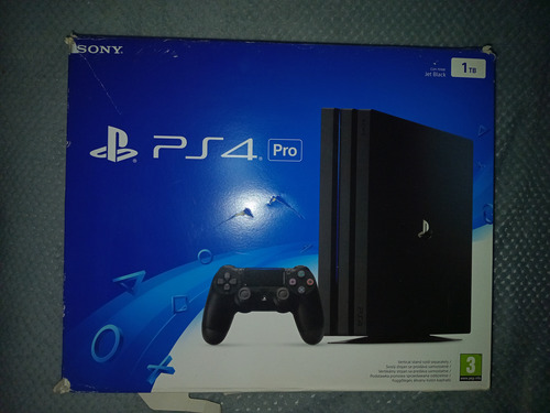 Ps4 Pro 1 Tb Jet Black + Joystick Original Usada Excelente ! Negro (Usado)