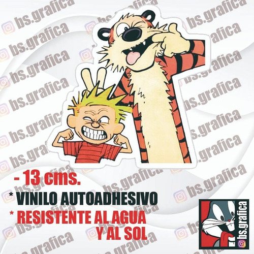 Sticker Calvin Y Hobbes