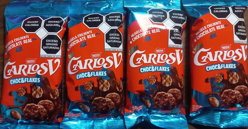 Carlos V Choc & Flakes Hojuela Crujiente Con Chocolate 387g