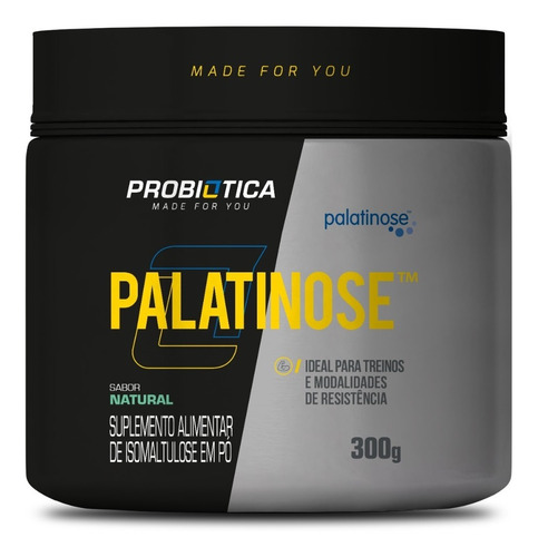Palatinose Baixo Índice Glicêmico 300g - Probiotica Sabor Sem sabor