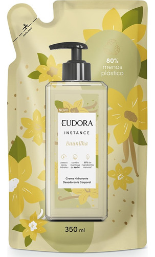 Combo Instance Baunilha: Loção Corporal 400ml + Refil 350ml