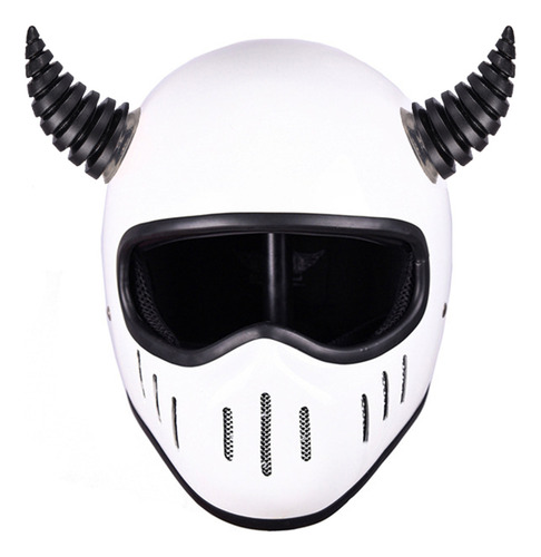 Accesorio Para Casco, 2 Ventosas Con Forma De Cuerno De Diab