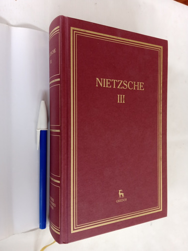 Imagen 9 de 10 de Nietzsche Varias Obras 3 Tomos - Gredos