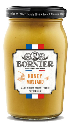 Mostaza de dijon con miel Bornier origen Francia 235g