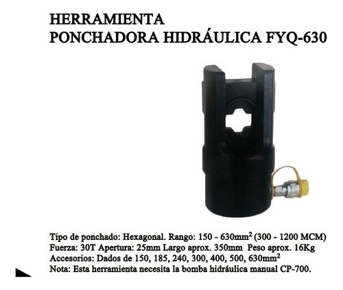 Ponchadora Hidraulica Fyq-630