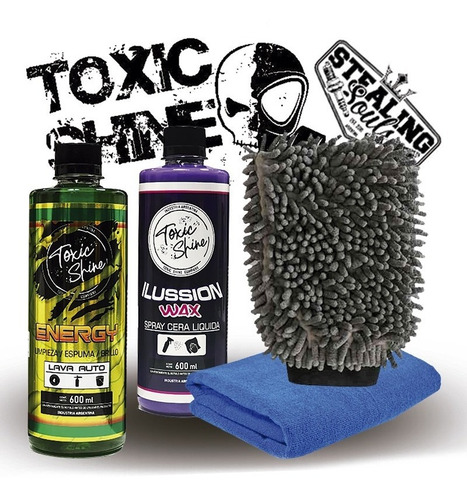 Toxic Shine | Kit Combo Lavado | Básico #25 | Shampoo + Cera