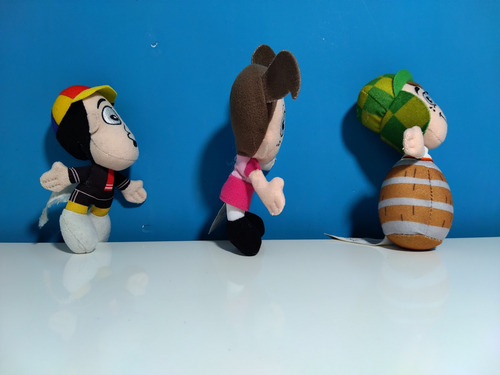 Mini Peluches Chavo, Popis Y Quico (el Chavo) Agua (Usado)