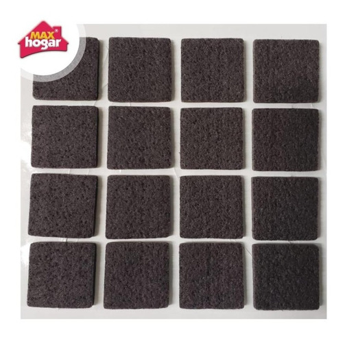 Fieltro Protector Adhesivo 24 X 24 X 3 Mm 16und Max Hogar
