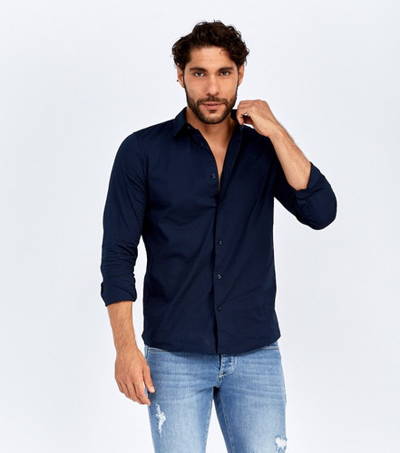 Camisa Hombre Moda Botones Unser