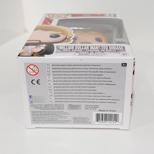 Funko Pop! Wwe - Million Dollar Man Ted Dibiase 41 (Usado)