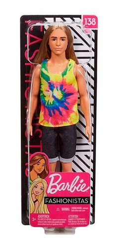 Boneco Ken Fashionista Barbie - Mattel Original Fxp01