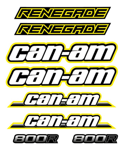 Calcas Stickers Can Am Renegade Logos