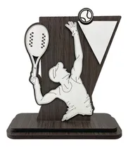 Comprar Kit 2 Troféus Em Mdf Para Beach Tennis Masculino 1436