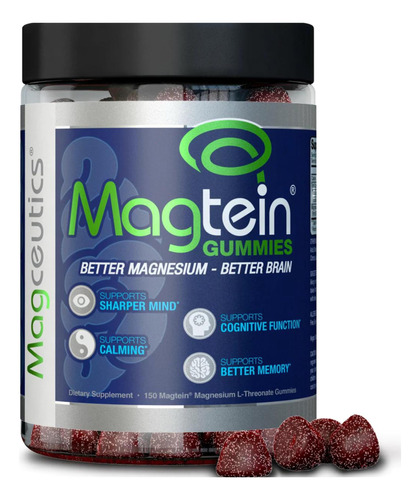 Magceutics Magtein - Gomitas Para Adultos, L-treonato De Mag