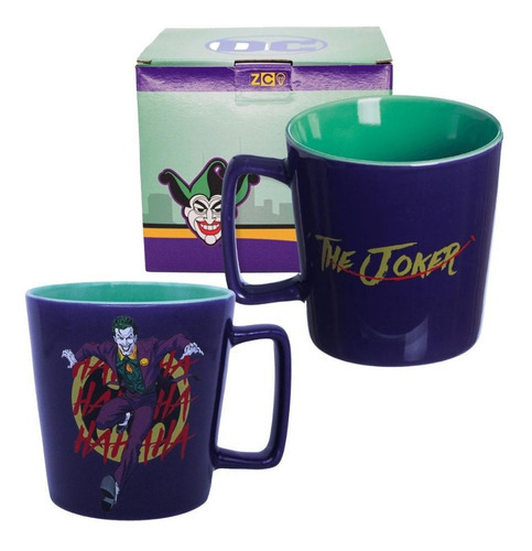 Caneca Coringa The Joker Cerâmica 400ml Oficial Dc Comics