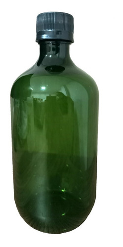 Botella De Pet Verde De 500ml Con Tapa Y Precinto  X 100