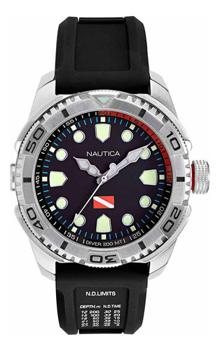 Reloj Nautica Tarpoon Dive Naptds901 En Stock Original Caja