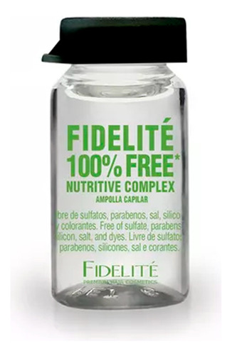 Fidelite Ampolla 100% Free Nutritive Libre De Parabenos