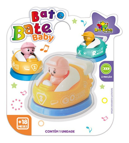 Mini Carrinho Bate Baby Fricção Diversão Para Os Pequenos