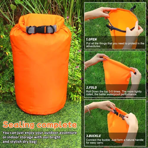 Bolsa Seca Impermeable De 2 Unidades, 10 L/20 L/40 L/70...