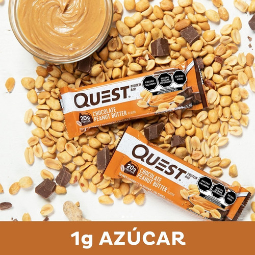 Barra De Proteína Quest Choco Con Crema De Cacahuate Sabor Chocolate con crema de cacahuate