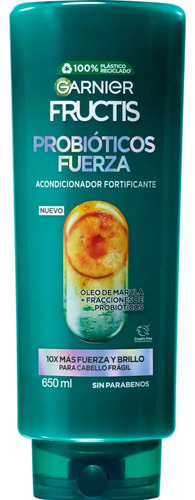 Garnier Acondicionador Fructis Probióticos Fuerza 650ml