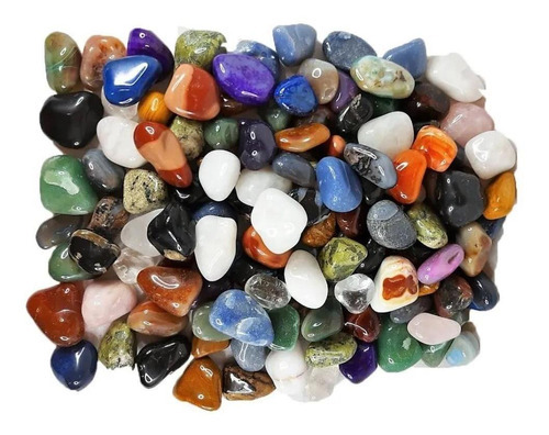 Mezcla mixta de piedra natural laminada mediana de 4 a 6 cm, 1 kg